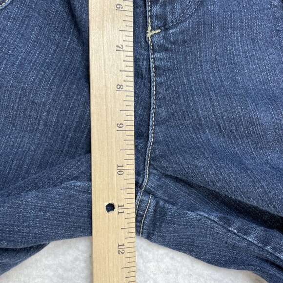 Chicos Jeans Womens US 10 Blue Capri High Rise Platinum Patch Pockets - Picture 6 of 8